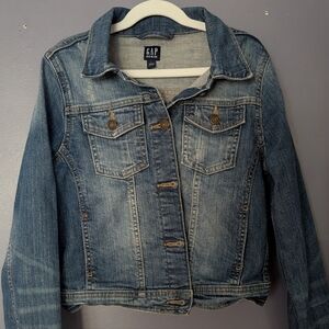 Girls L GAP Classic Indigo Denim Jacket